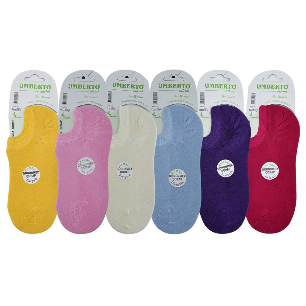 Umberto 217 Bambu Görünmez Dikişsiz Bayan Sneakers Patik