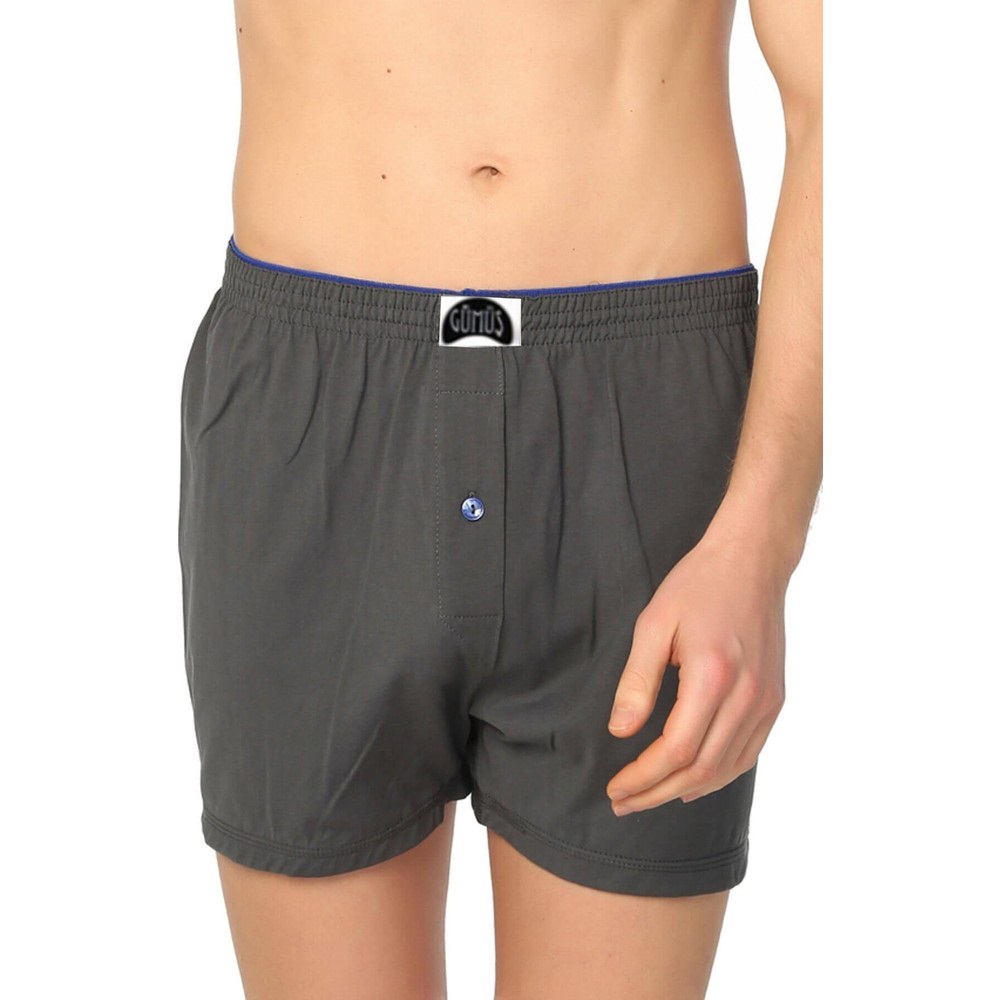 Gümüş 4020 Erkek Havlu Bel Likralı Boxer - Füme - 2