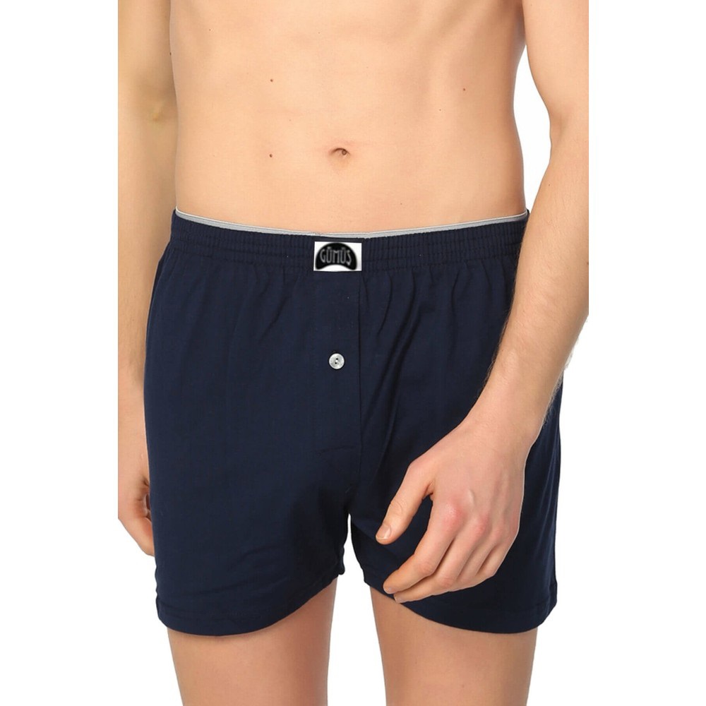 Gümüş 4020 Erkek Havlu Bel Likralı Boxer - Lacivert - 4