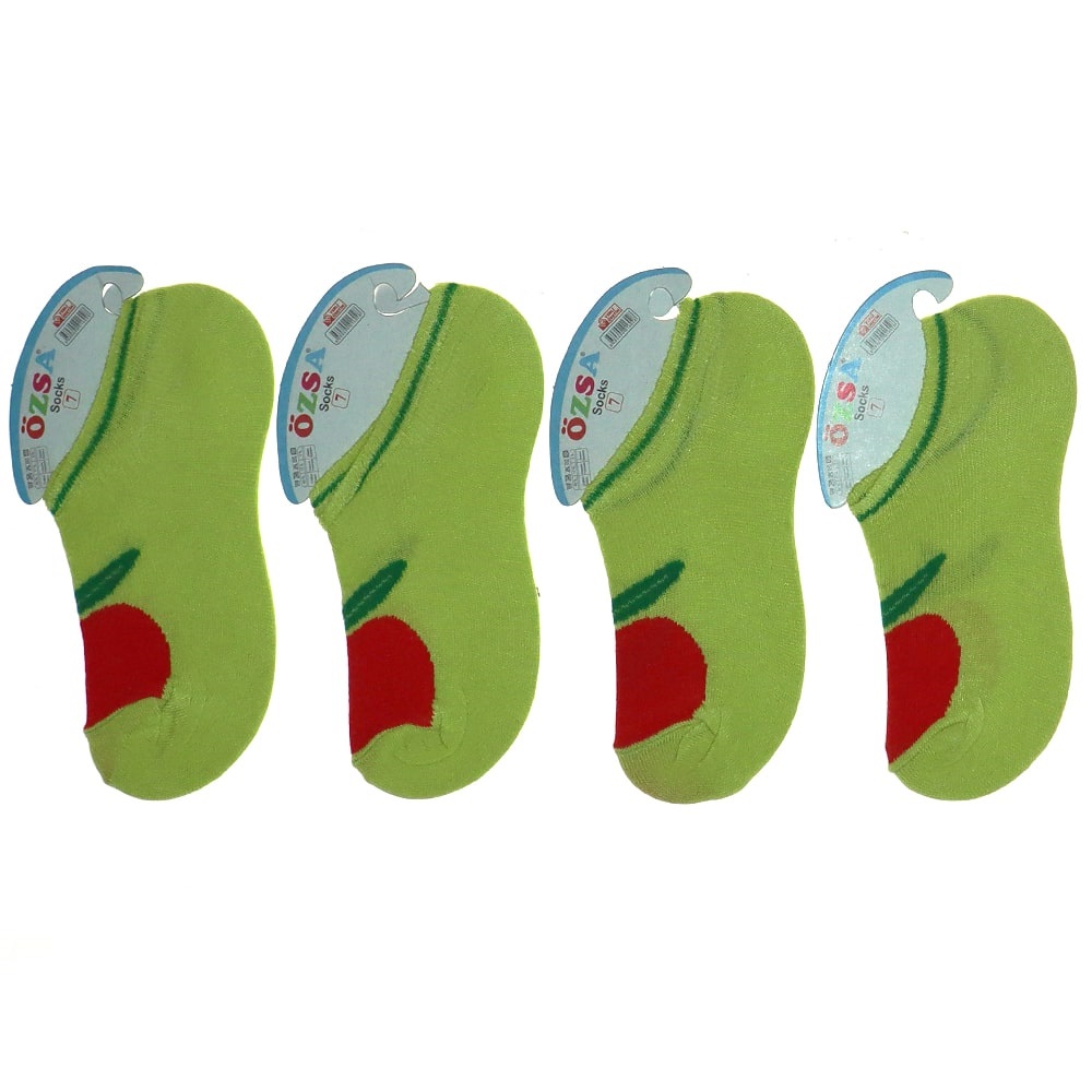 Özsa 6028 Kız Çocuk Sneakers Çorap - Yeşil