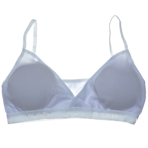 Dondeza 435 Modelli Düz İp Askılı Pedli Büstiyer - Beyaz