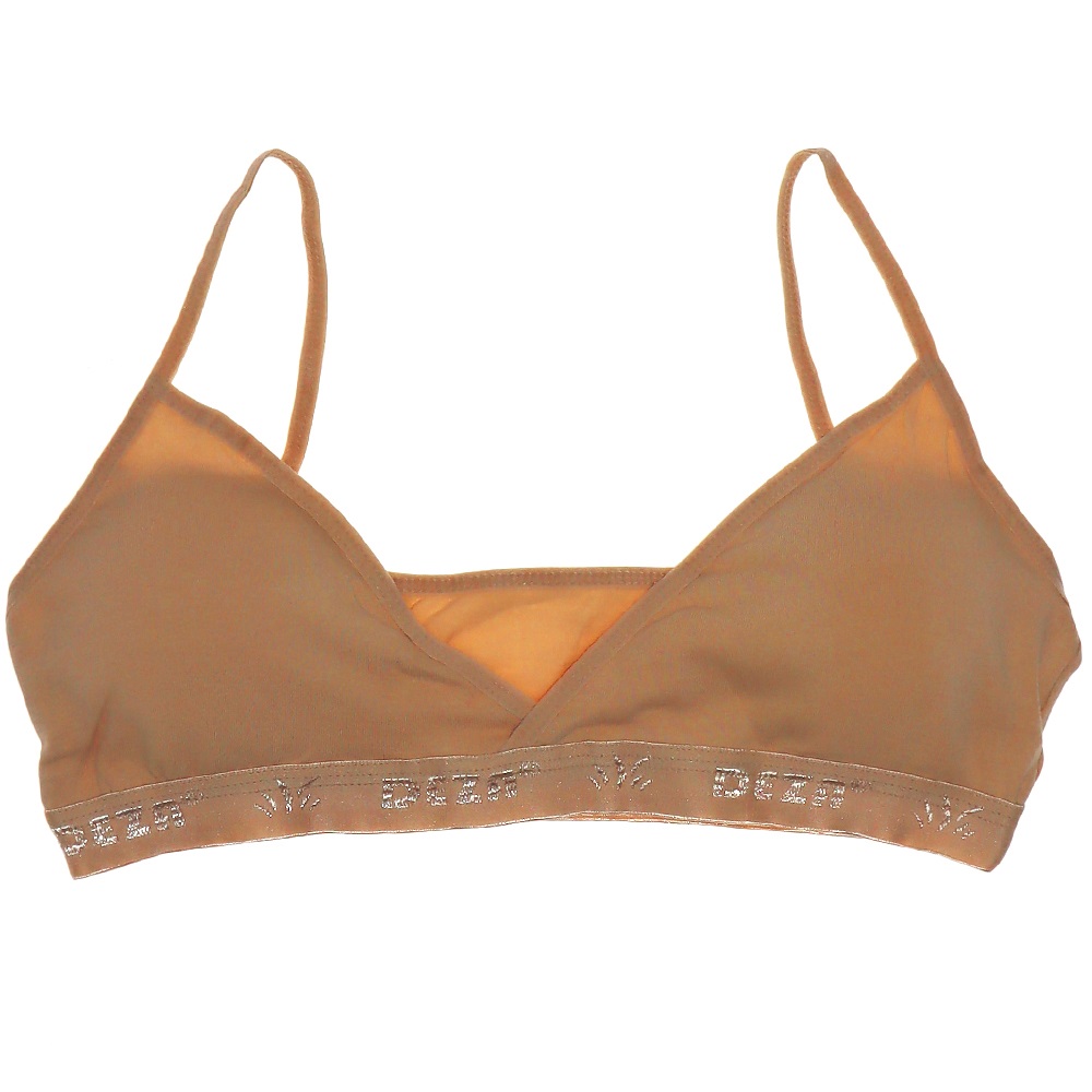 Dondeza 435 Modelli Düz İp Askılı Pedli Büstiyer - Ten