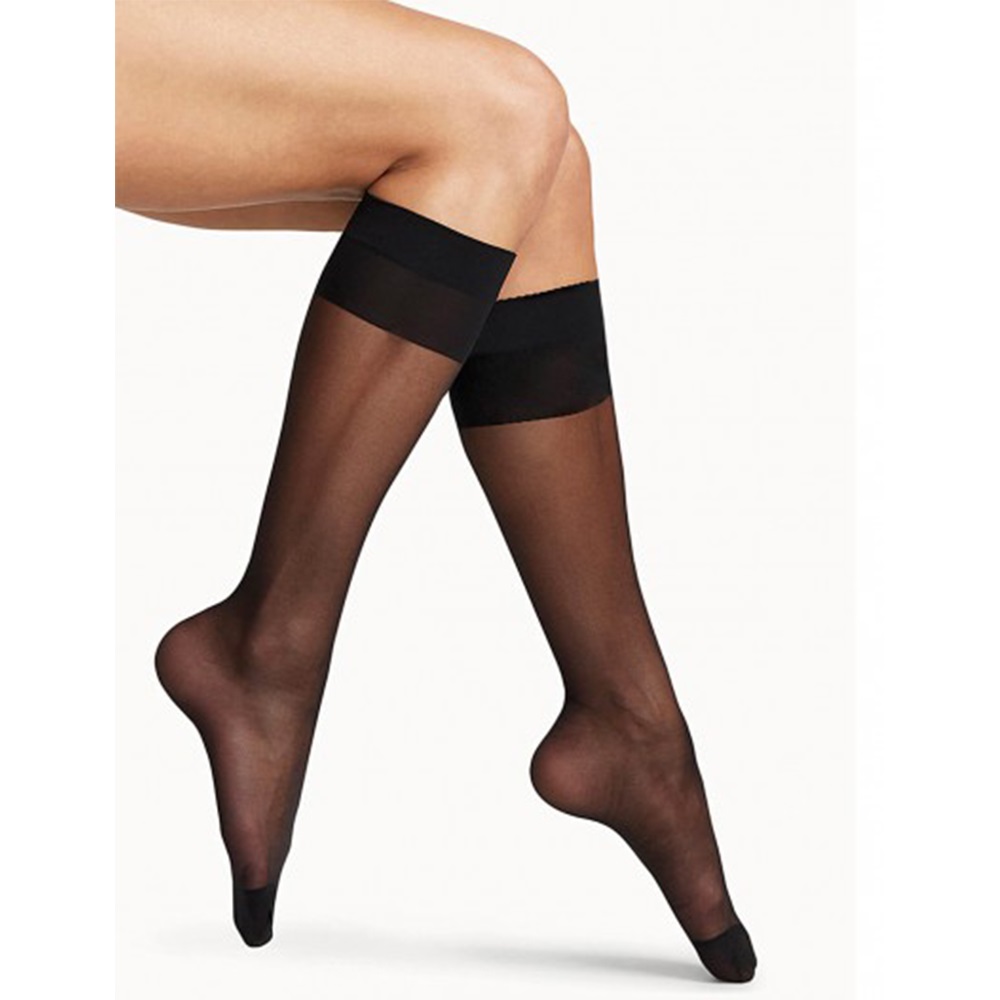 Özge 0043 Bayan Sarı K. 40 Den Desensiz Dizaltı Orta Kalın Mus Pantolon Çorap- 57-Ten