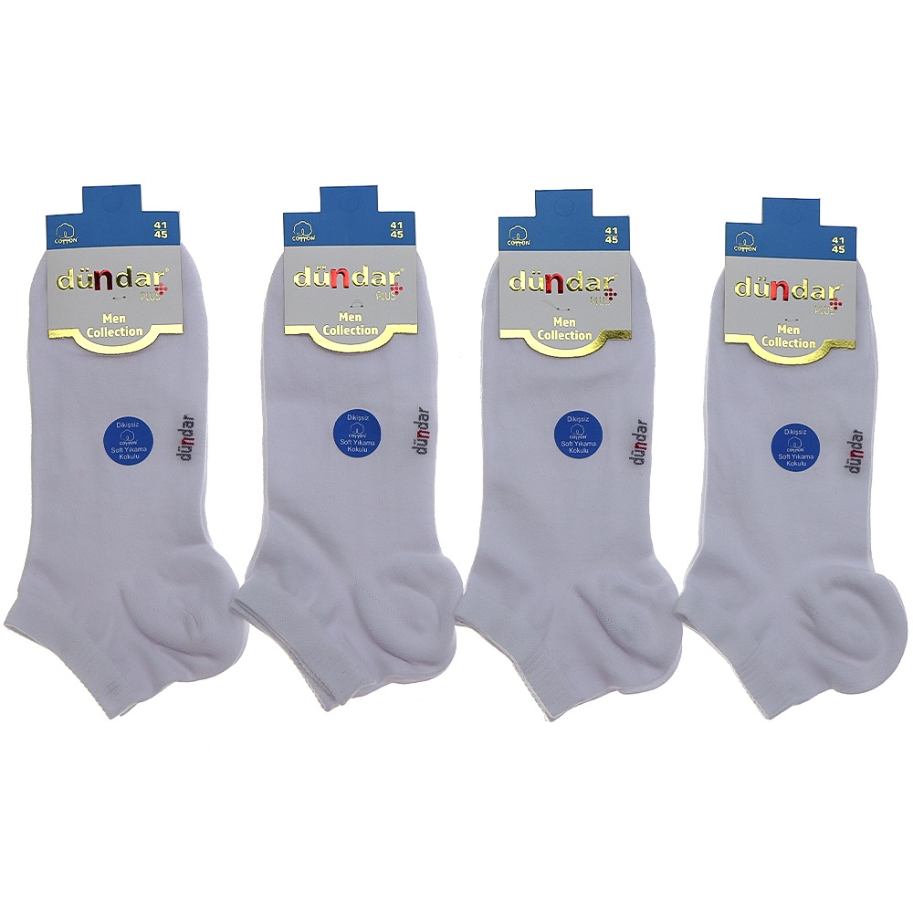 Dündar 0300 Erkek Plus Dikişsiz Likralı Soft Yıkama Kokulu Patik 41-45