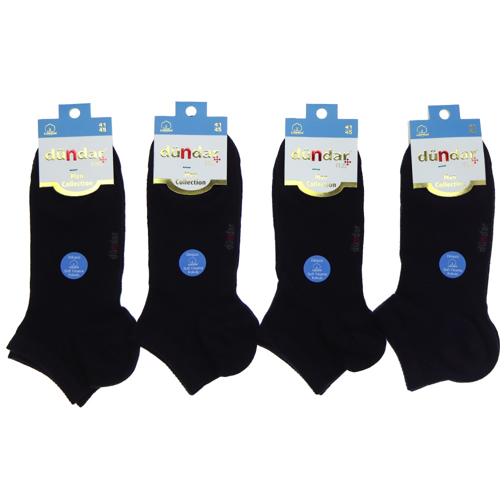 Dündar 0300 Erkek Plus Dikişsiz Likralı Soft Yıkama Kokulu Patik 41-45