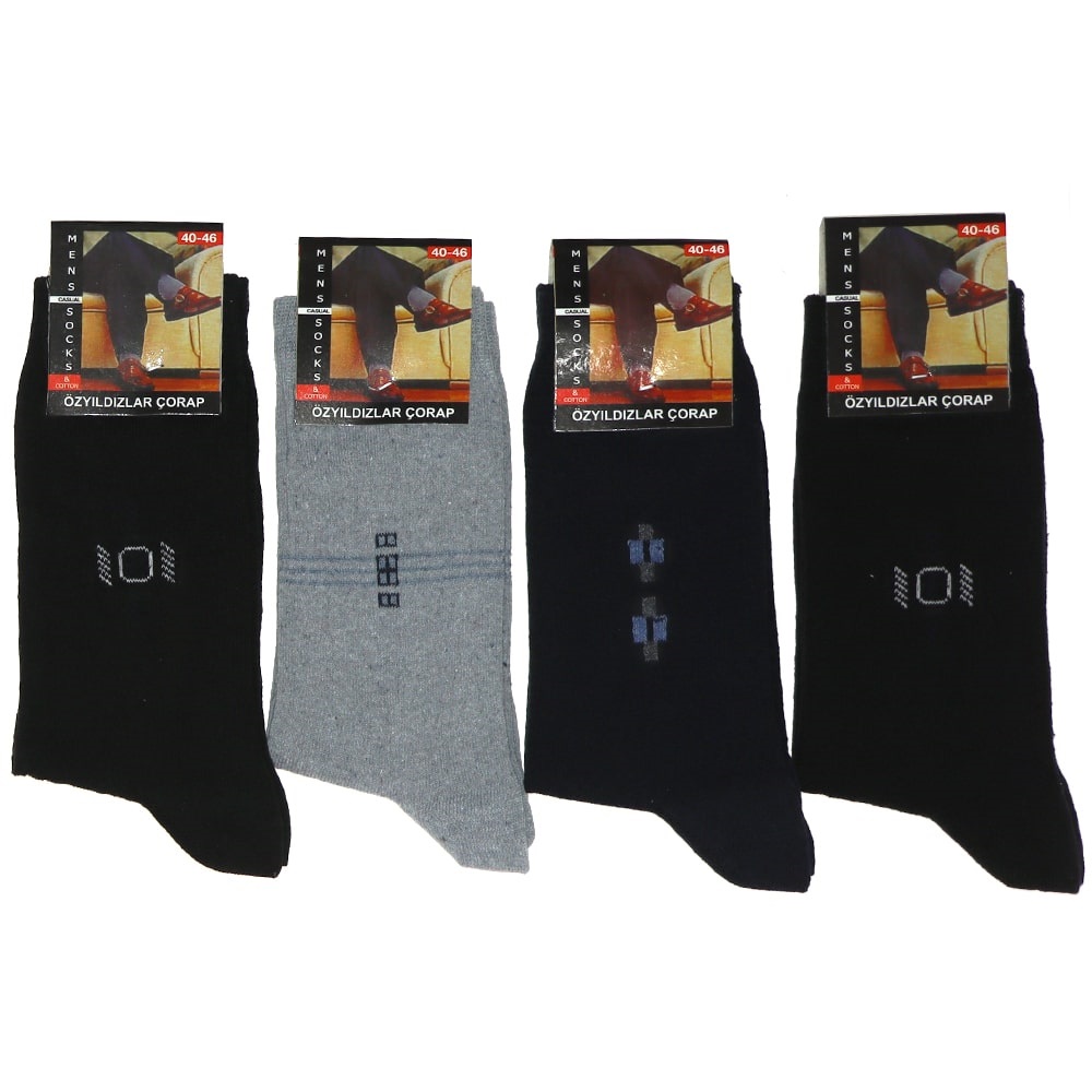 Öz Yıldıız Erkek Likralı Soket Çorap