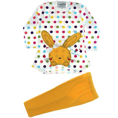 Nafitto 1195 Kız Puanlı Tavşanlı Takım 1-2 Yaş -Sarı