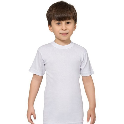 Tutku 0128 Sıfır Yaka Erkek Çocuk Atlet - Beyaz