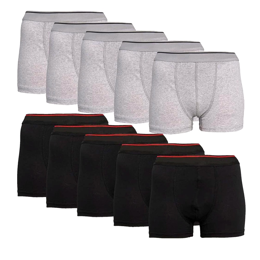 Duru 1002 Likralı Düz Ahtapot Erkek Boxer 12 Li