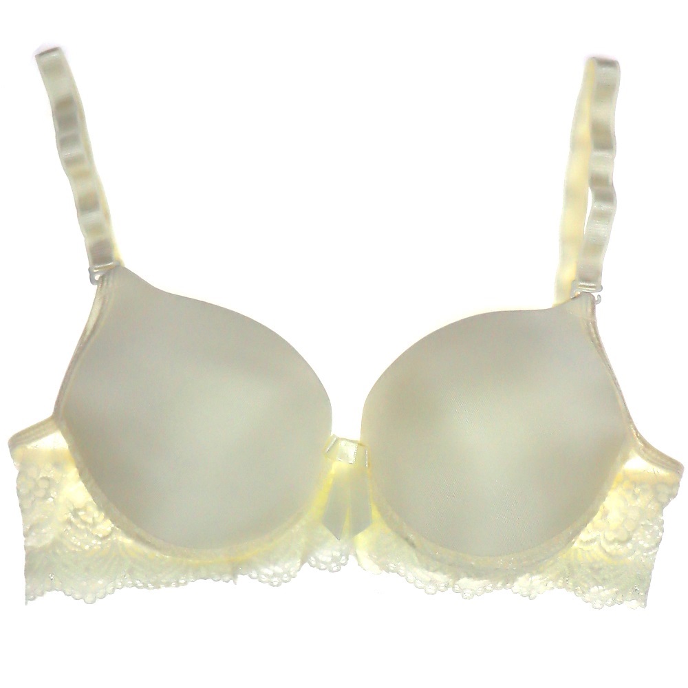 Aysemin ER5025 Bayan Arkası Dantelli Likralı Telli Destekli Sütyen 75-90 - Ekru