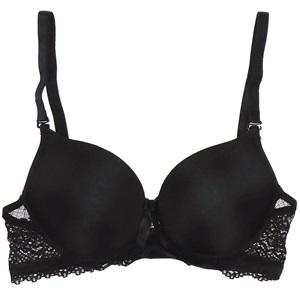 Aysemin ER5025 Bayan Arkası Dantelli Likralı Telli Destekli Sütyen 75-90 - Siyah