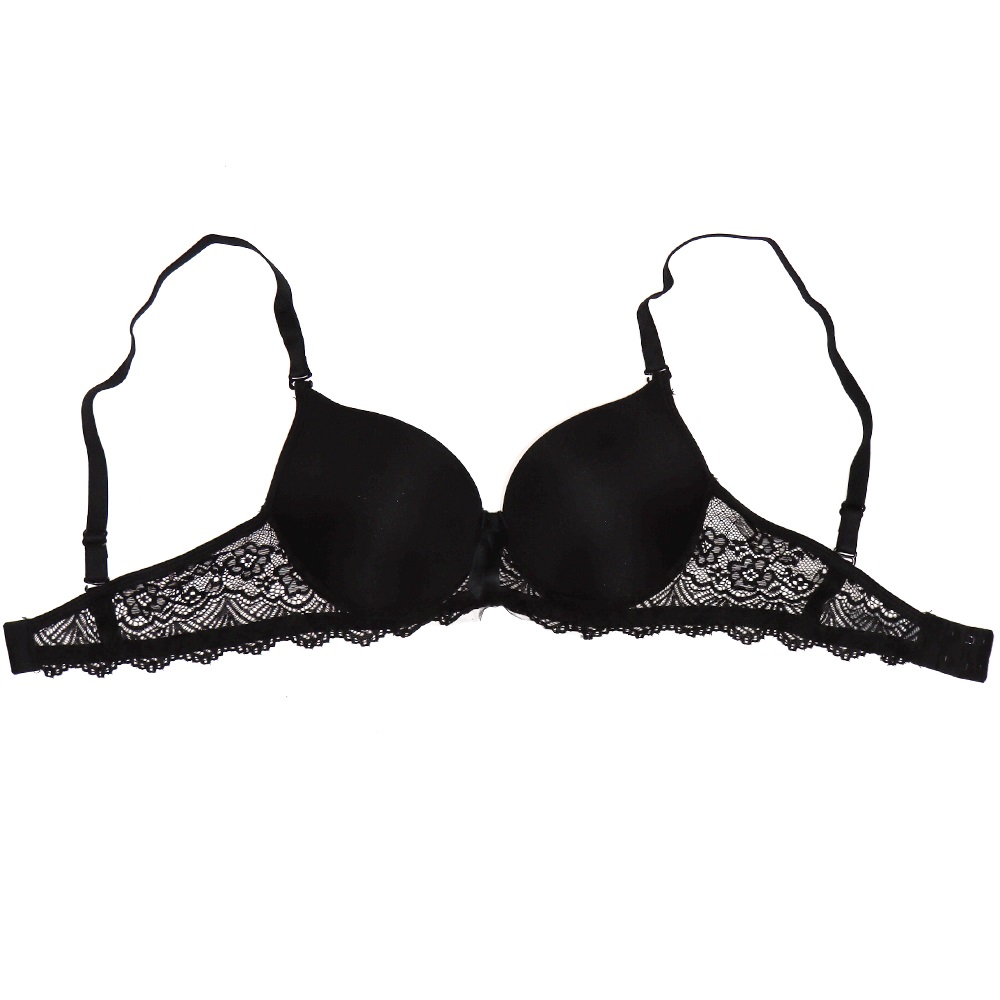 Aysemin ER5025 Bayan Arkası Dantelli Likralı Telli Destekli Sütyen 75-90 - Siyah