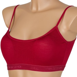 Deza Lüx 5026 Bayan Pedli İp Askılı Büstiyer - Bordo - 90-95