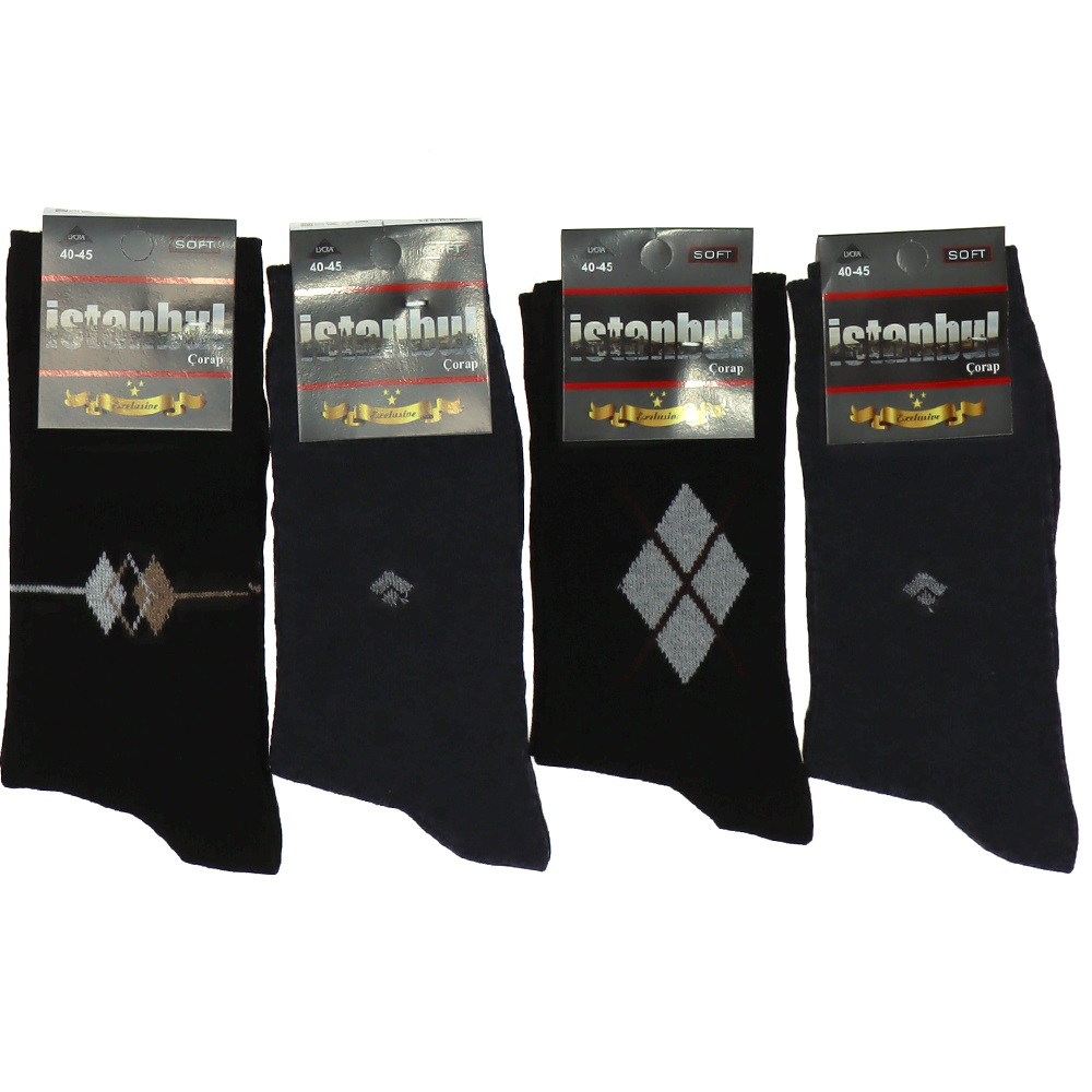 İstanbul Çorap Likralı Erkek Soket Çorap