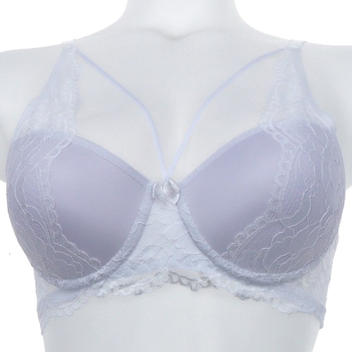 Billiza 1025 Yan Dantelli Çapraz Askı Dolu Sütyen - Beyaz - 75-80-85-90