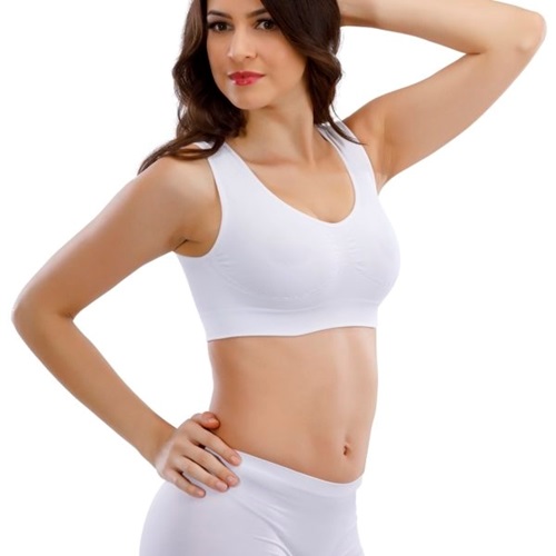 Layza Form 12000 Bayan Dikişsiz Kalın Askılı Pedli Büstiyer - Beyaz