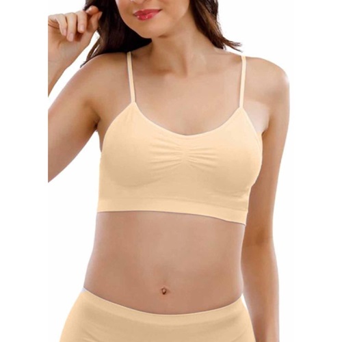 Layza Form 15000 Bayan Dikişsiz İnce Askılı Pedli Büstiyer - Ten - L