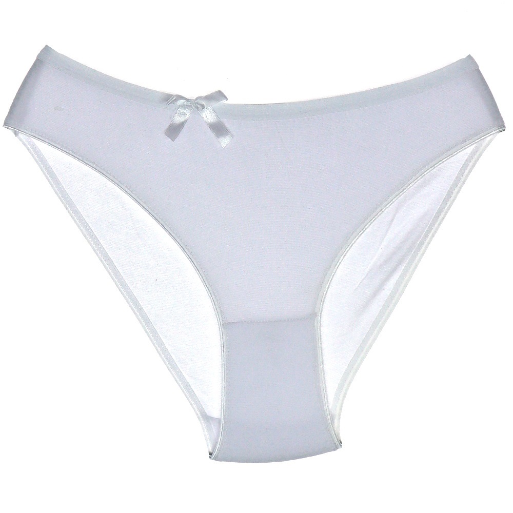 Sedef Yıldız 1065 Bayan Düz Likralı Bikini Külot - Beyaz