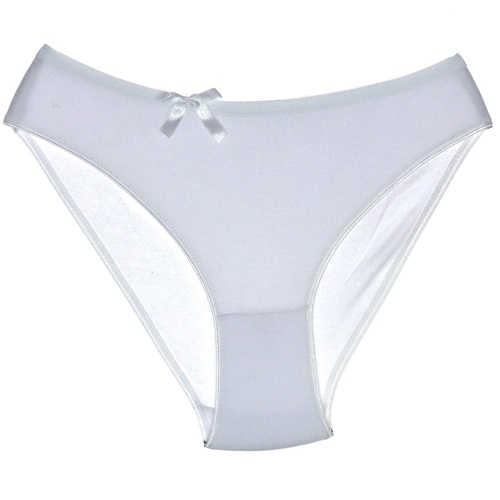 Sedef Yıldız 1065 Bayan Düz Likralı Bikini Külot - Beyaz