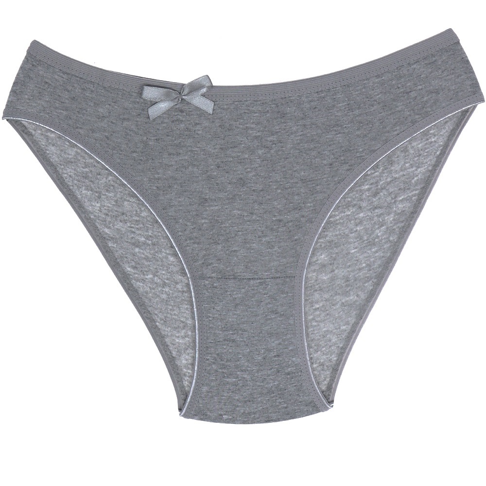 Sedef Yıldız 1065 Bayan Düz Likralı Bikini Külot - Gri