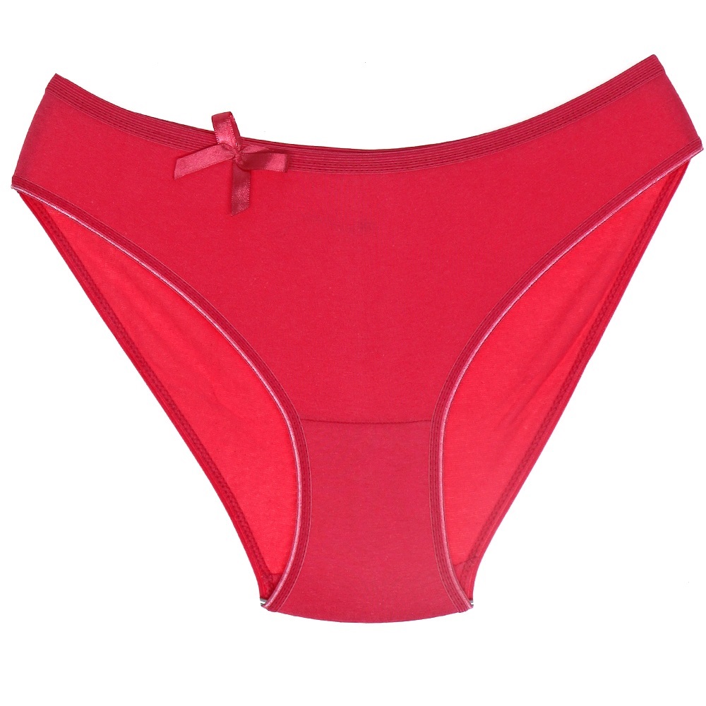 Sedef Yıldız 1065 Bayan Düz Likralı Bikini Külot - Nar Çiçeği