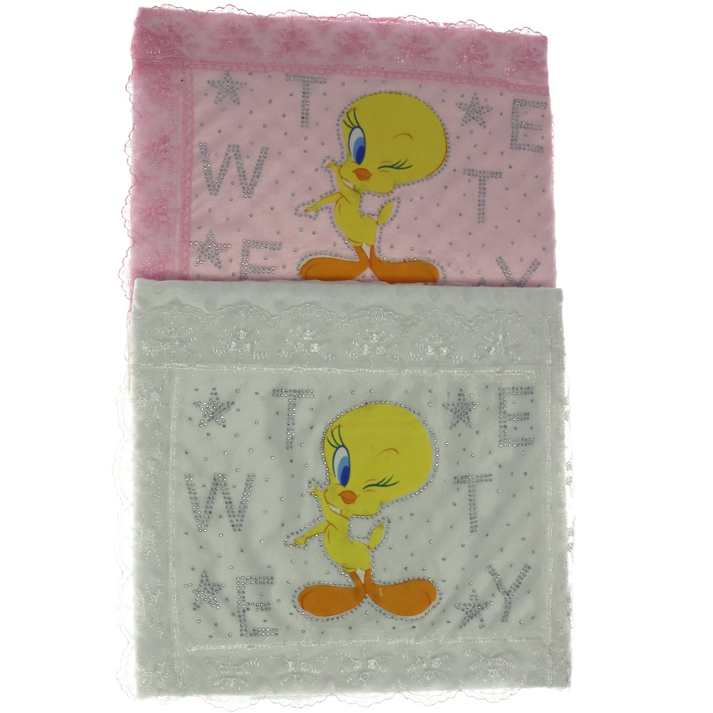 Bebiş 1131 Nohutlu Fistolu Tweety Nakışlı Bebe Battaniye 0-1 Yaş