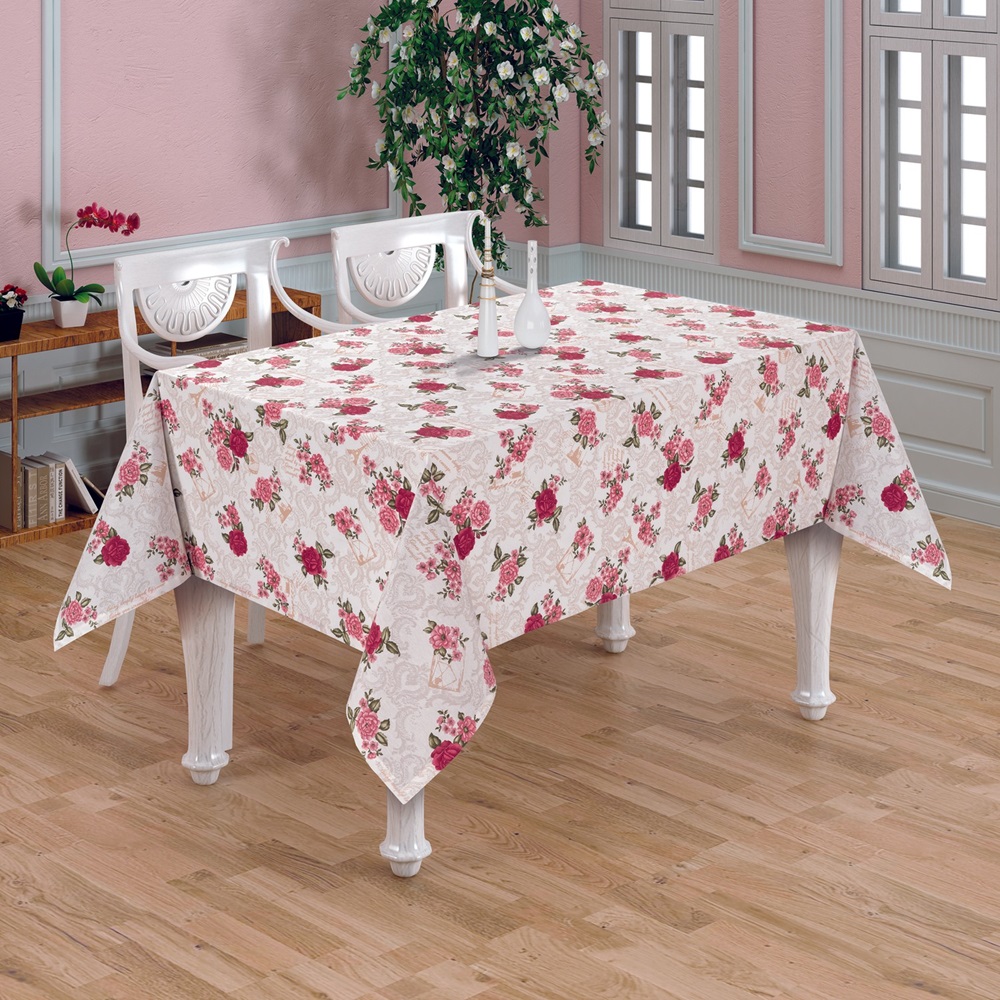 Sima Desenli Masa Örtüsü 140x100 - Karışık Renk - 100X140