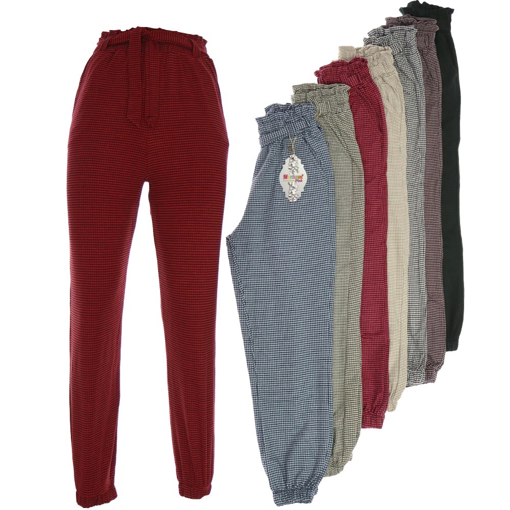 Vera Markam 3562 Pitikare Kuşaklı Bel Paça Lastikli Garson Çocuk Alt 9-12 Yaş - Kırmızı