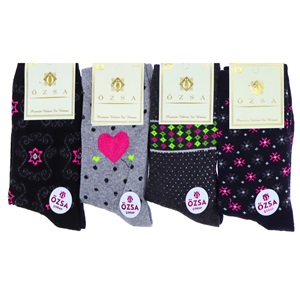 Özsa 3544 Bayan Likralı Soket Çorap