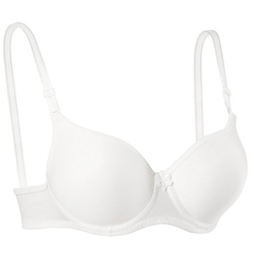 Ebru 1101 Silikonlu Düz Boş Sütyen 85-95 - Beyaz