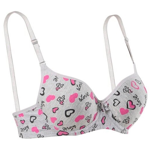 Ebru 1101 Silikonlu Düz Boş Sütyen 85-95 - Gri