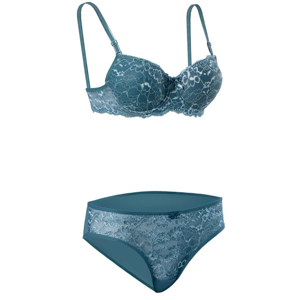 Ebru 8004 Slikonlu Boş Dantelli Bayan Sütyen Takım 75-95 - Ten - 75-80-85-90-95