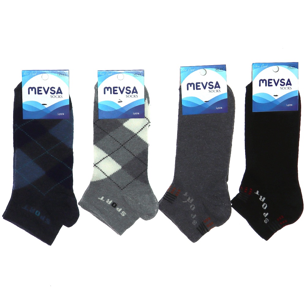 Mevsa Erkek Likralı Patik Çorap