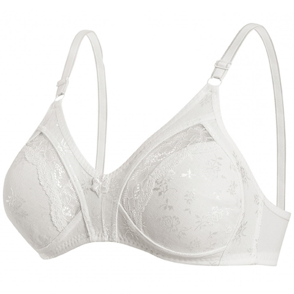 Ebru Bayan Toparlayıcı Lez Ara Dantel 1004-1004B Sütyen 75-110 - Ekru