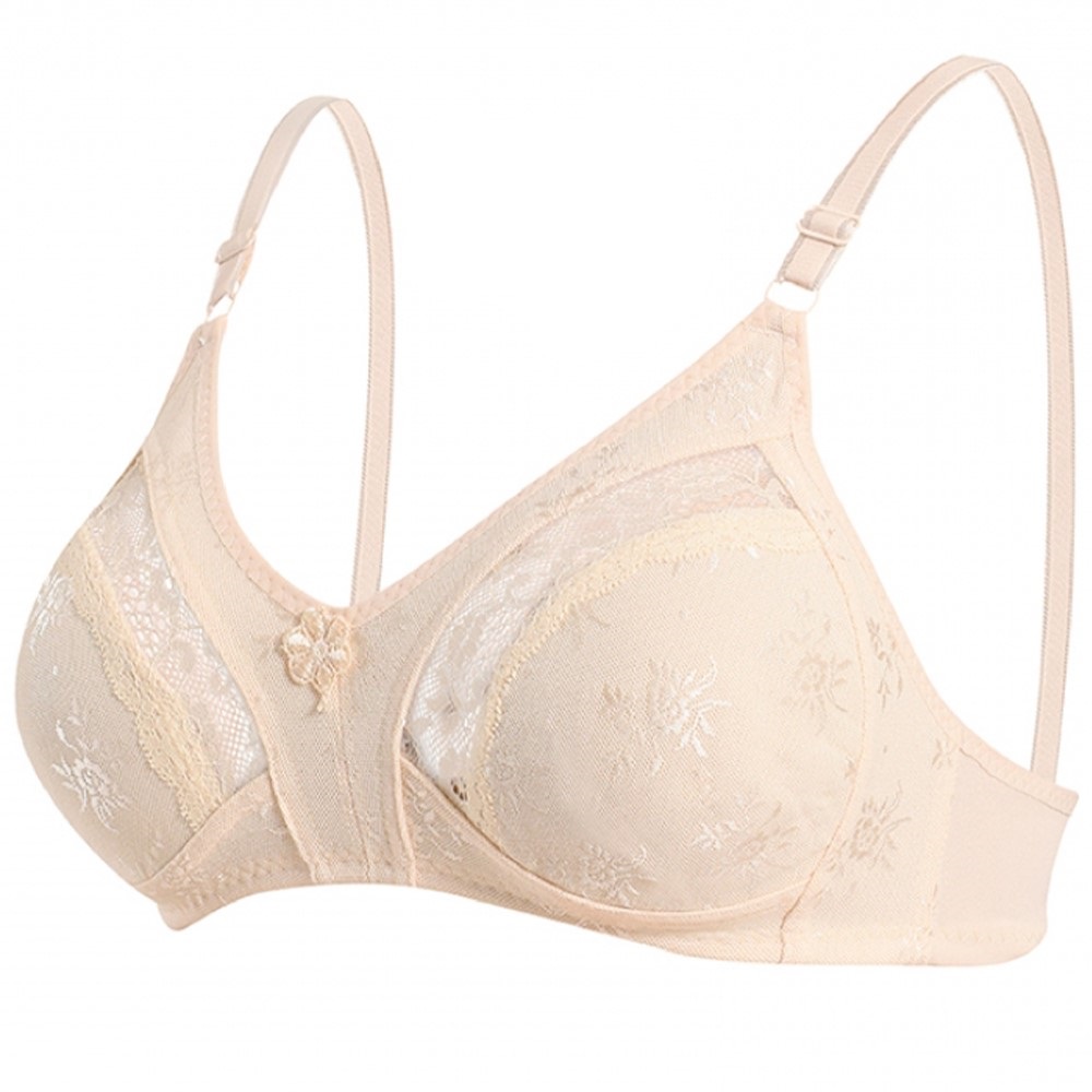 Ebru Bayan Toparlayıcı Lez Ara Dantel 1004-1004B Sütyen 75-110 - Ten