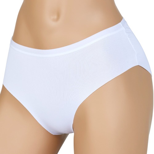 Deza 3049 Bayan Lazer Kesim Beli Lastikli Dikişsiz Bato Külot XL - Beyaz