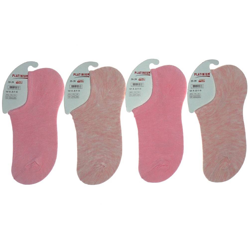 Platınıum 0736 Bayan Sneakers Çorap- Karışık Renk