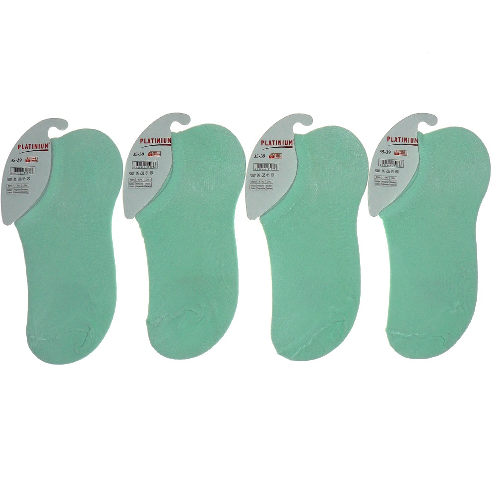 Platınıum 0736 Bayan Sneakers Çorap - Mint Yeşil