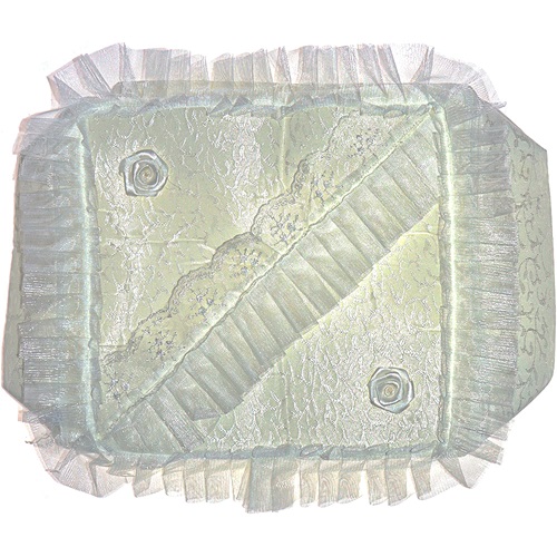 Nergiz Çeyiz Tüllü Süngerli Orta Boy Hurç 40x40 Cm