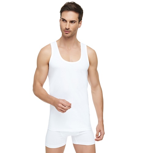 Tutku Elit 1001 Erkek Penye Atlet - Beyaz - 4