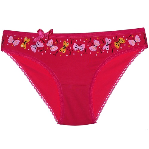 Gümüş 5001 Bayan Desenli Bikini (627) - Fuşya