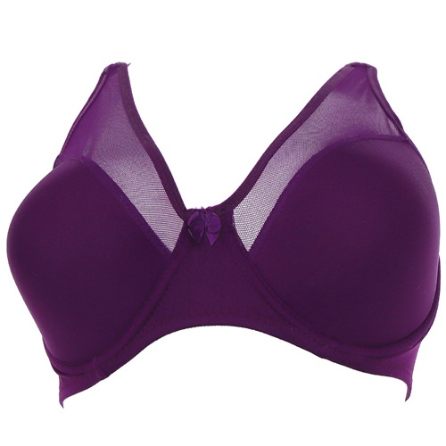 Billiza 2020 Bayan C Cup Boş Telli Kenar Transparan Sütyen 85-105 - Mürdüm - 85-90-95-100-105