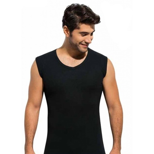 Kota 1009 Erkek Sıfır Kol Ribana Atlet - Beyaz - M