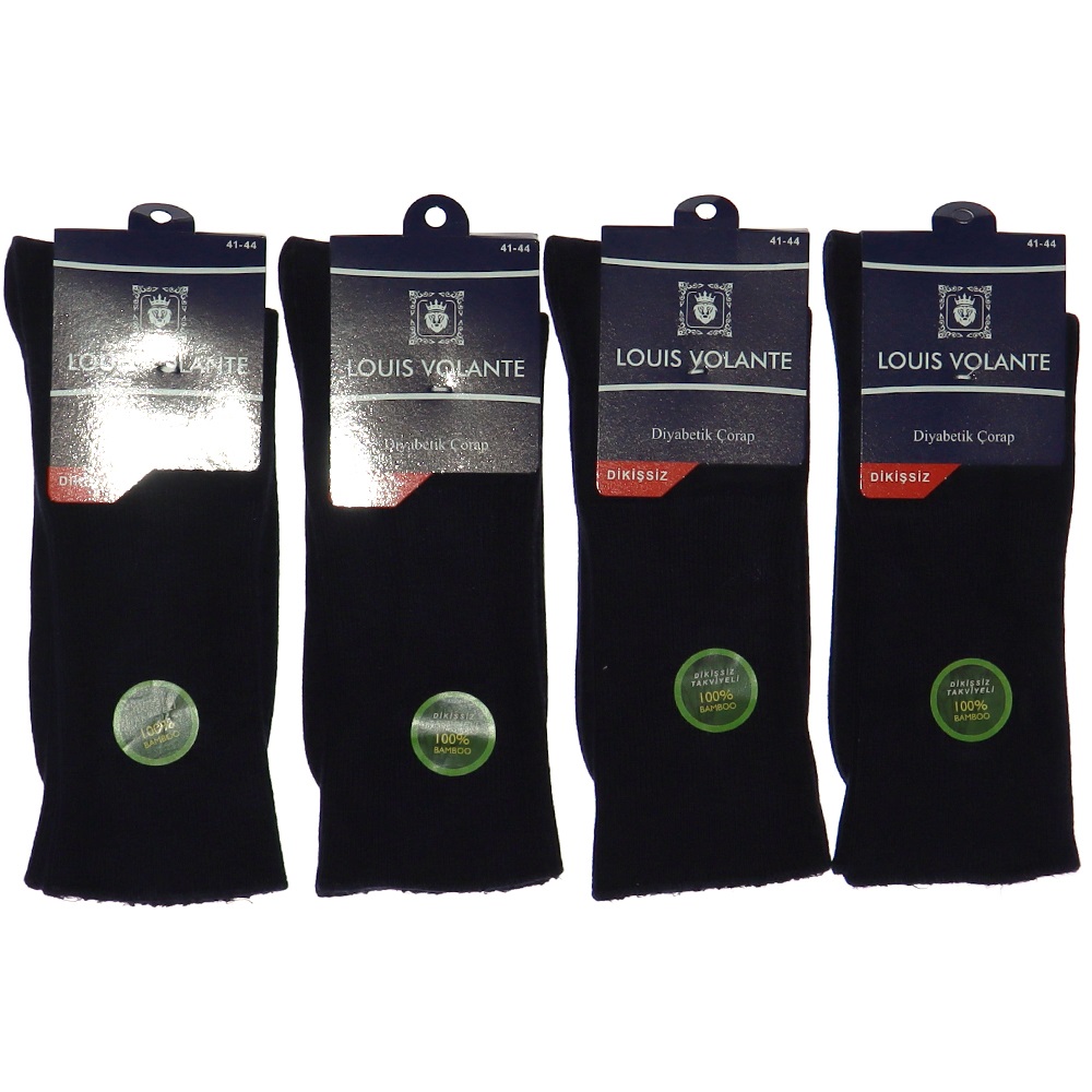 Louıs Volante Erkek Bambu Diyabet Likralı Soket Çorap