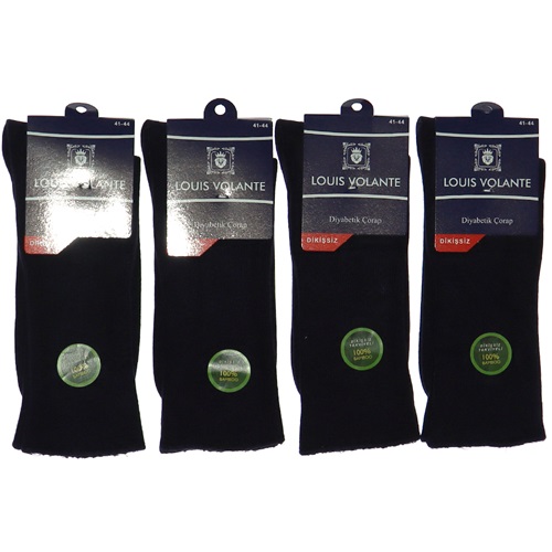 Louıs Volante Erkek Bambu Diyabet Likralı Soket Çorap