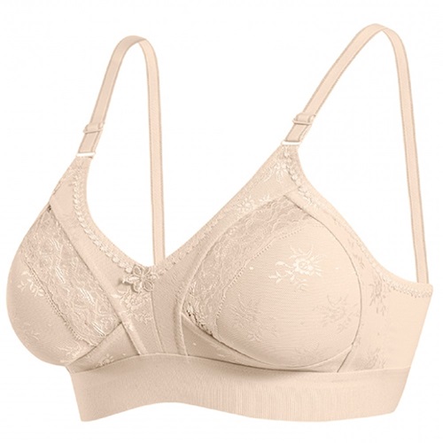 Ebru 1009 Geniş Lastik Battal Dantelli Toparlayıcı - Ten - 100