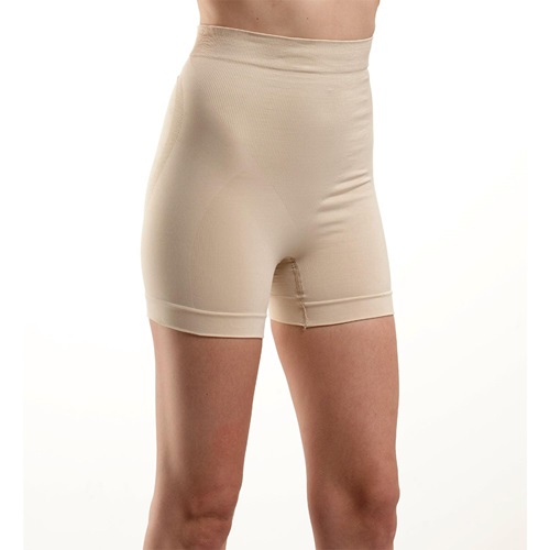 Nazik 9025 Bayan Toparlayıcı Mini Boxer Silikonlu Dikişsiz Korse - Ten