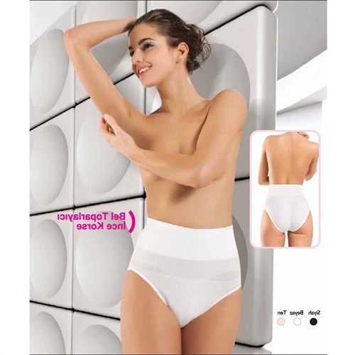 Nazik 9204 Bayan Bel Toparlayıcı İnce Dikişsiz Korse - Ten