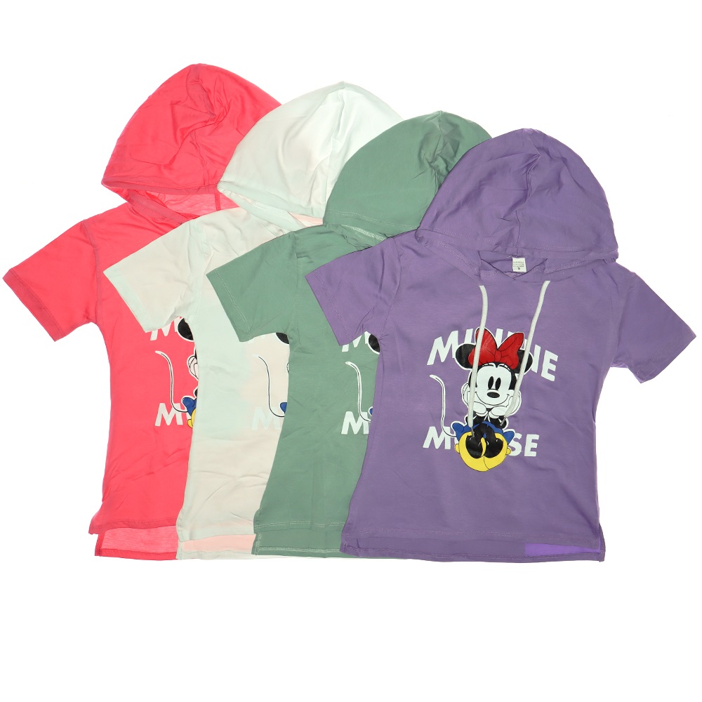 Nirvana Minnie Mouse Baskılı Penye Kız Çocuk Tunik 9-12 Yaş