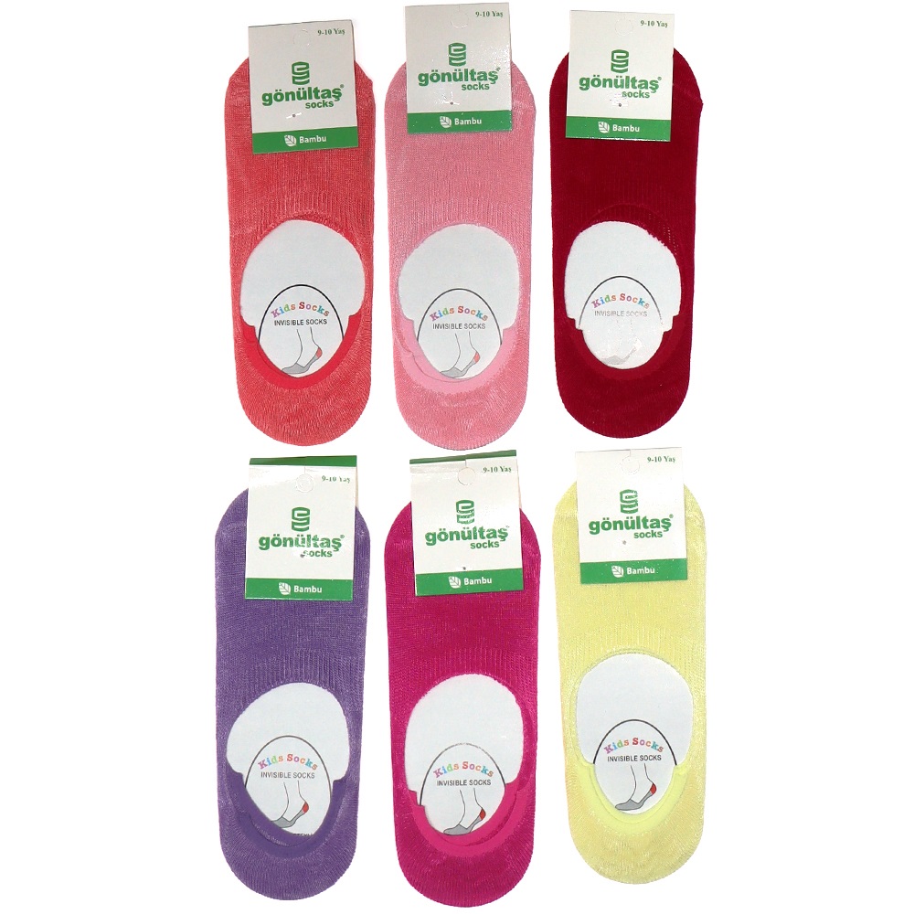 Gönültaş Kız Çocuk Bambu Babet Çorap - Karışık Renk